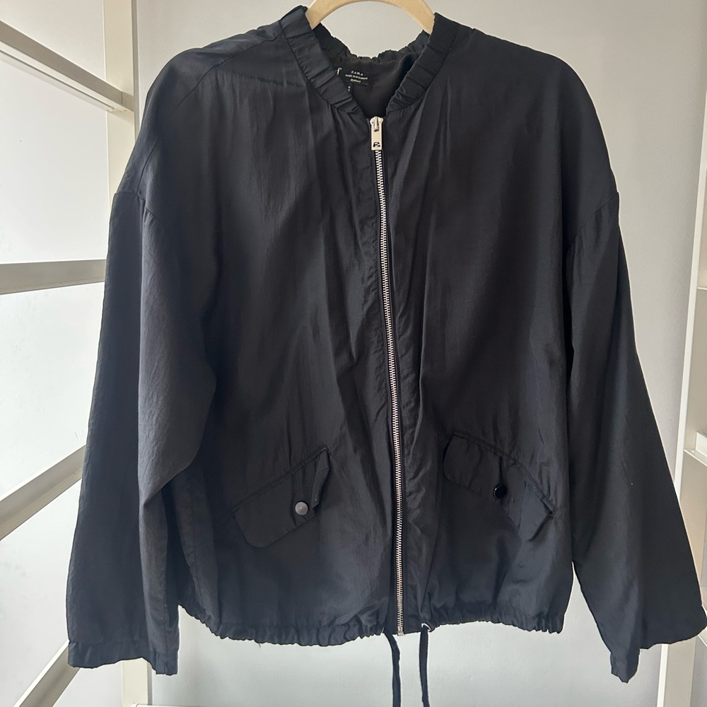 Zara Black Quilted Jacket medium